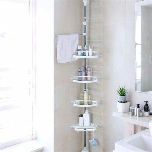 Bathroom Shelf Household WC Wall Corner No Drill