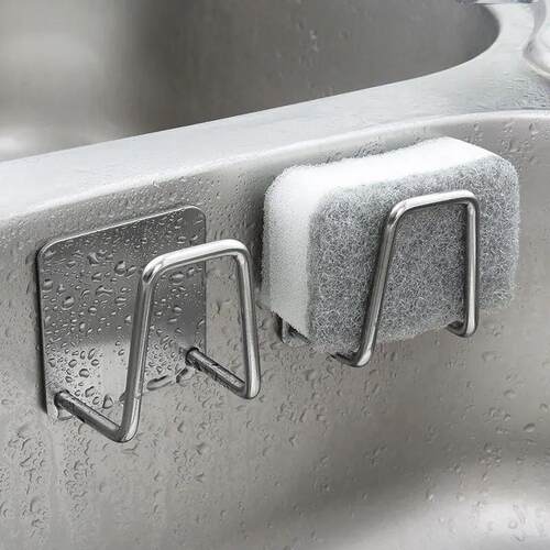 1pc+Stainless+Steel+Sink+Sponge+Rack+For+Sponge+Steel+Wire+B