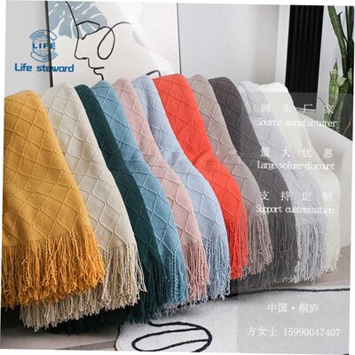 沙发毯针织毯床边毯空调披肩Bedside Blanket Office Nap Blanket