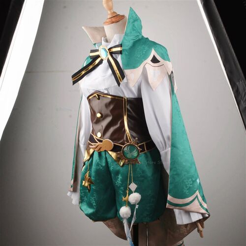 NEW Hot Game Genshin Impact Cosplay Venti Costume Wig Mondst