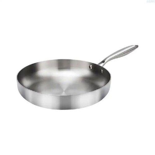 23GA Stainless Steel Skillets with Ergonomic Handle Even