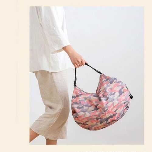 Large Capacity Foldable Shopping Bag, Portable Travel Bag, P