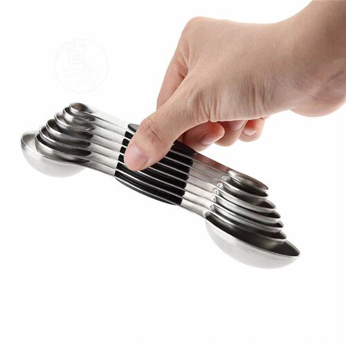 。Baking tools stainless steel double end measuring spoon 7-