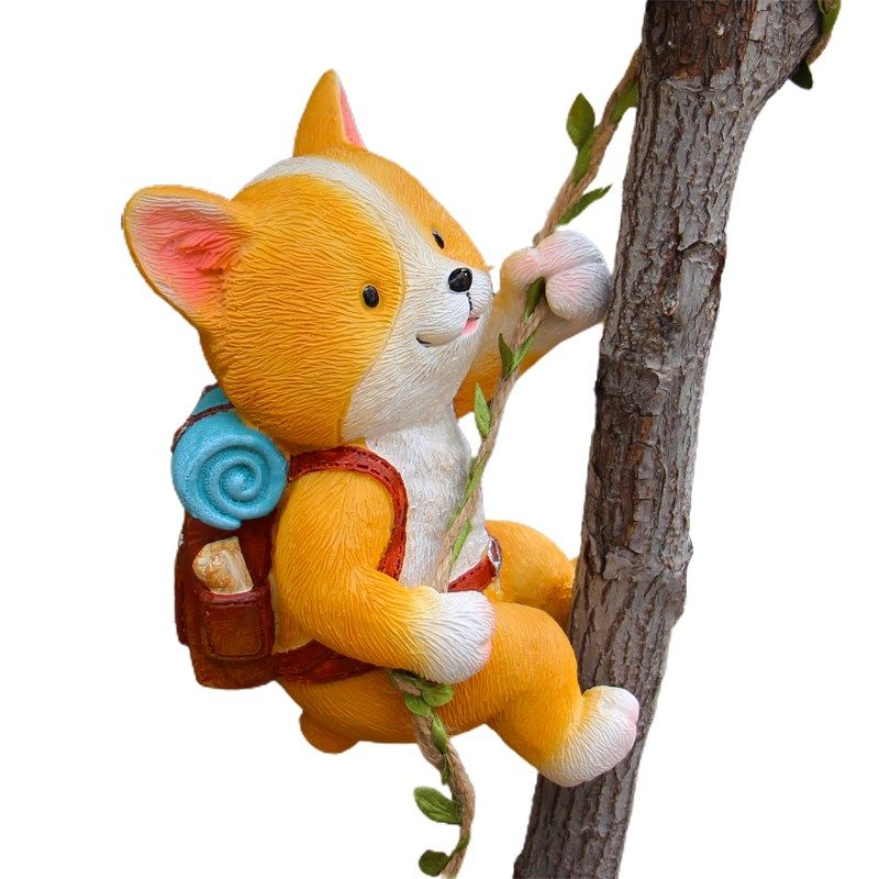 可爱小狗装饰摆件攀爬树挂庭院幼儿园花盆挂件壁挂装饰花园艺造景,家居饰品,户外/庭院摆件,淘宝优惠券,粉丝福利购,淘宝优惠卷