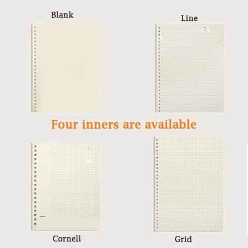 Replaceable Refill Loose Leaf Notebook A4 A5 B5 Binder Plann