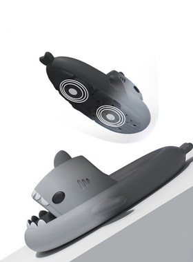 Cute Gradient Shark Slippers Women Men Outside Sandals Indoo