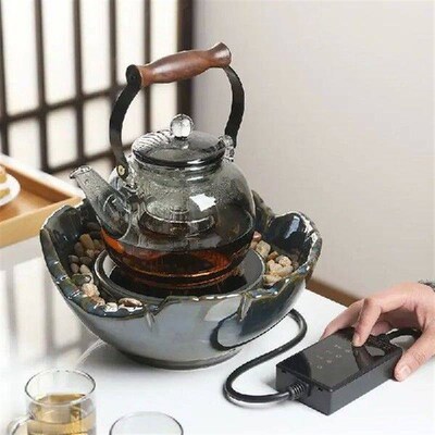 Steaming Teapot Heating Heat-Resistant Glass, Thickened