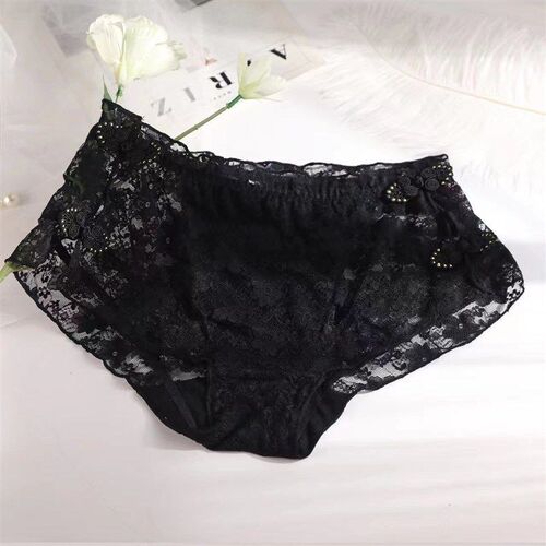 Highwaisted Qipao Lace Button Panties Multicolor Cotton Crot