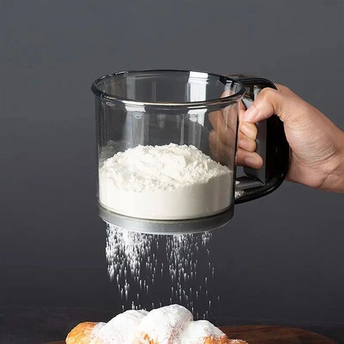 Kitchen baking, cake flour sieve, 40 mesh semi-automatic fil