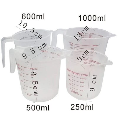 250/500/1000ML Easuring Cup Silicone Measuring Cups and Spoo