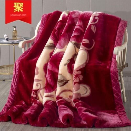 Blanket Quilt winter Double sided warmth Extra thick flannel