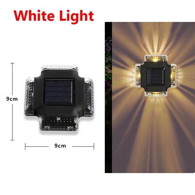 Solar Wall Lamp Four Sides Spotlight LED Sunlight Light Outd