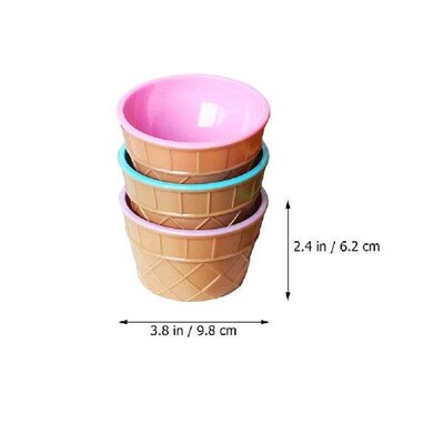 Ice Cream Bowl Party Favors Kids Cereal Cups Supplies