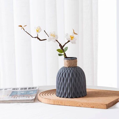 1PC Water Ripple Plastic Vase Wave Flower Pot Arrangement Mo