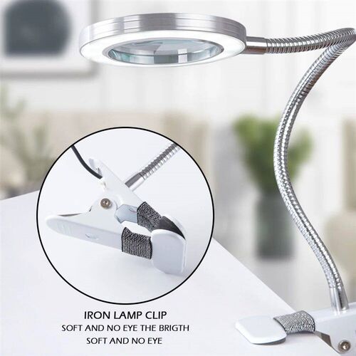 8X Magnifier Nail Beauty Light USB Cold Light Led Non-slip E