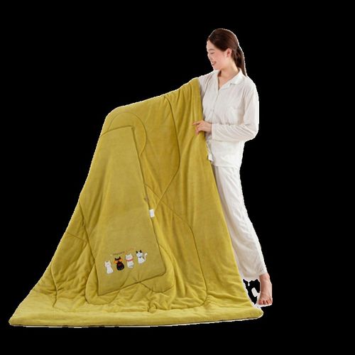 秋冬女生睡觉抱枕被两用二合一加厚办公室午睡毯车载毛绒沙发靠垫