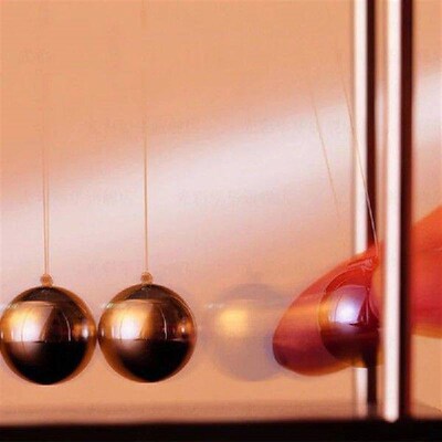 Newtons Cradle Balance Swinging Balls Pendulum Perpetual