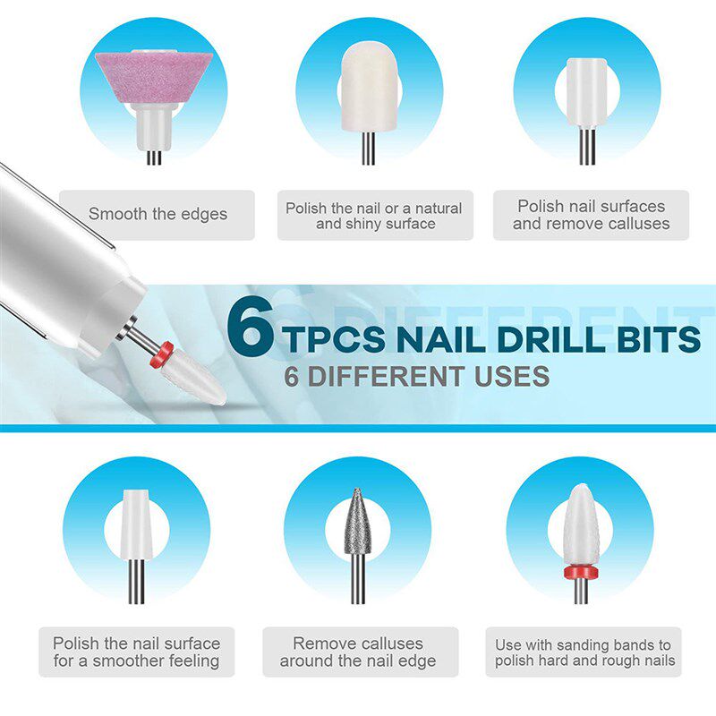 Portable Nail Drill Machine Professional Electric Nail Drill