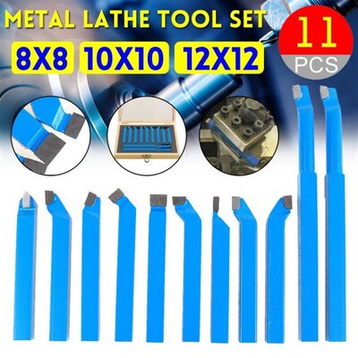 11PCS Carbide Tip Cutting Turning Boring Bit Mini Lathe Tool