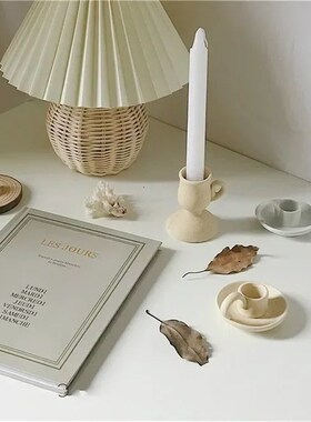 Ceramic Handhold Candlestick Ornaments Photography Home Deco