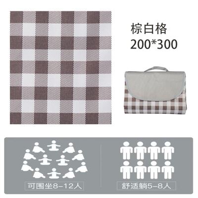 Outdoor Thicken Pad Blanket Camping Beach Plaid Picnic Mat
