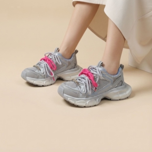 早春女鞋 2026新款 金金宠粉 26801 女款 老爹鞋 厚底透气百搭时尚