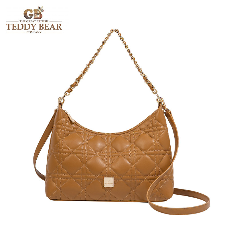 英国泰迪熊菱格饺子腋下包