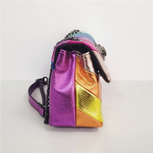 Kurt G London Multi-Coloured Patchwork Crossbody Bags For Wo