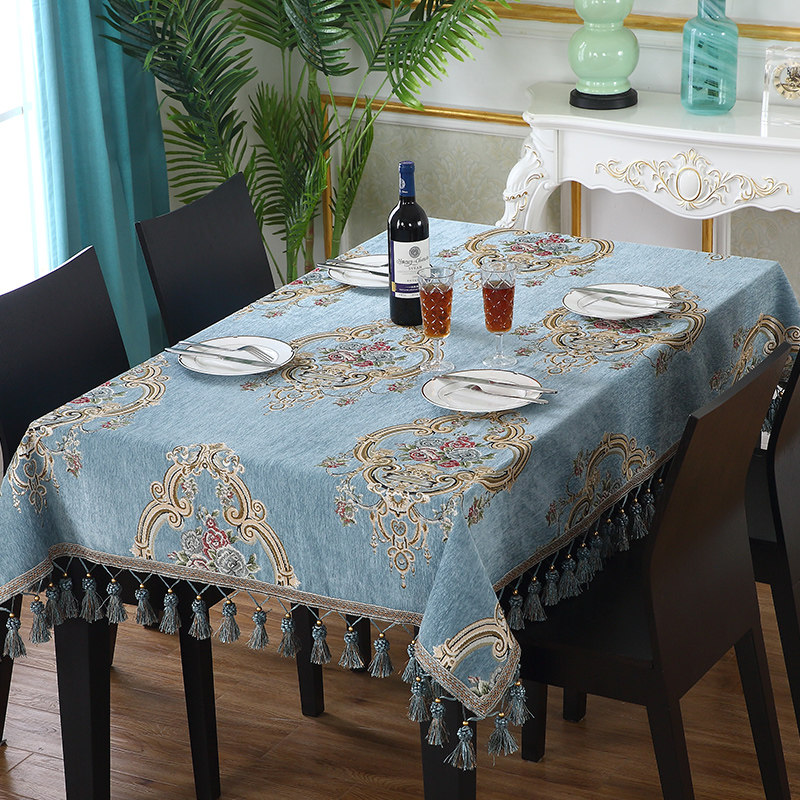 欧式餐桌垫高档奢华布艺茶几布长方形客厅家用西餐桌布正方形台布,居家布艺,桌布,淘宝优惠券,粉丝福利购,淘宝优惠卷