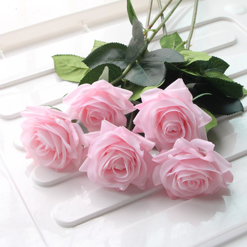 7 Pcs Real Touch Rose Branch Stem Latex Rose Hand Feel Felt