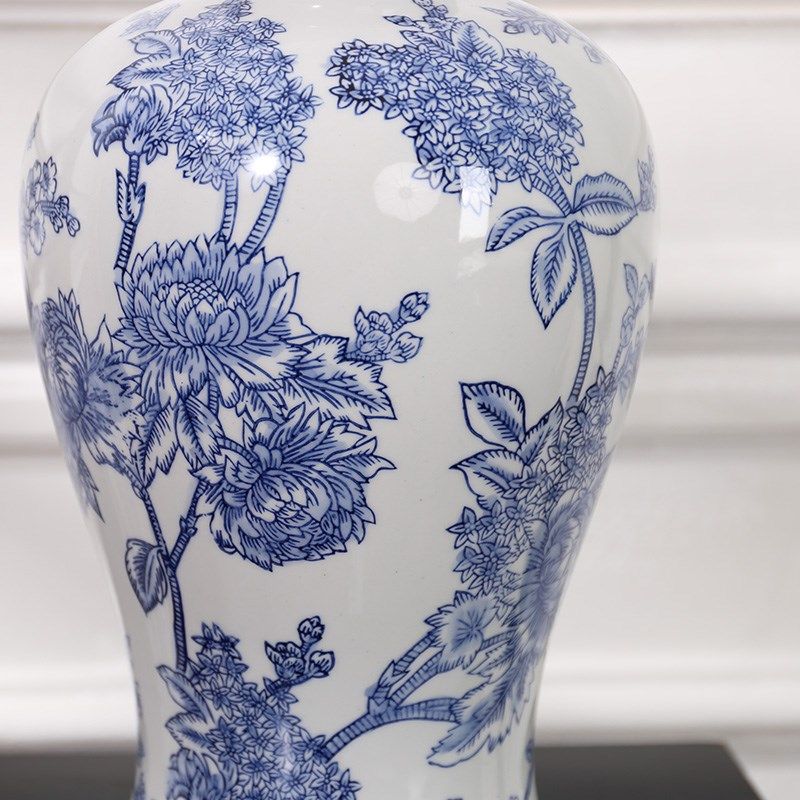 中式青花瓷陶瓷花瓶民宿酒店复古客厅插花花器玄关摆件梅瓶,家居饰品,花瓶,淘宝优惠券,粉丝福利购,淘宝优惠卷