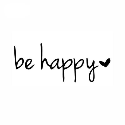 Be Happy er Decal Notebook Car Laptop Car Decoration Waterpr