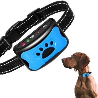 Pet Dog Training Collar Anti Barking Device USB Electric Ult