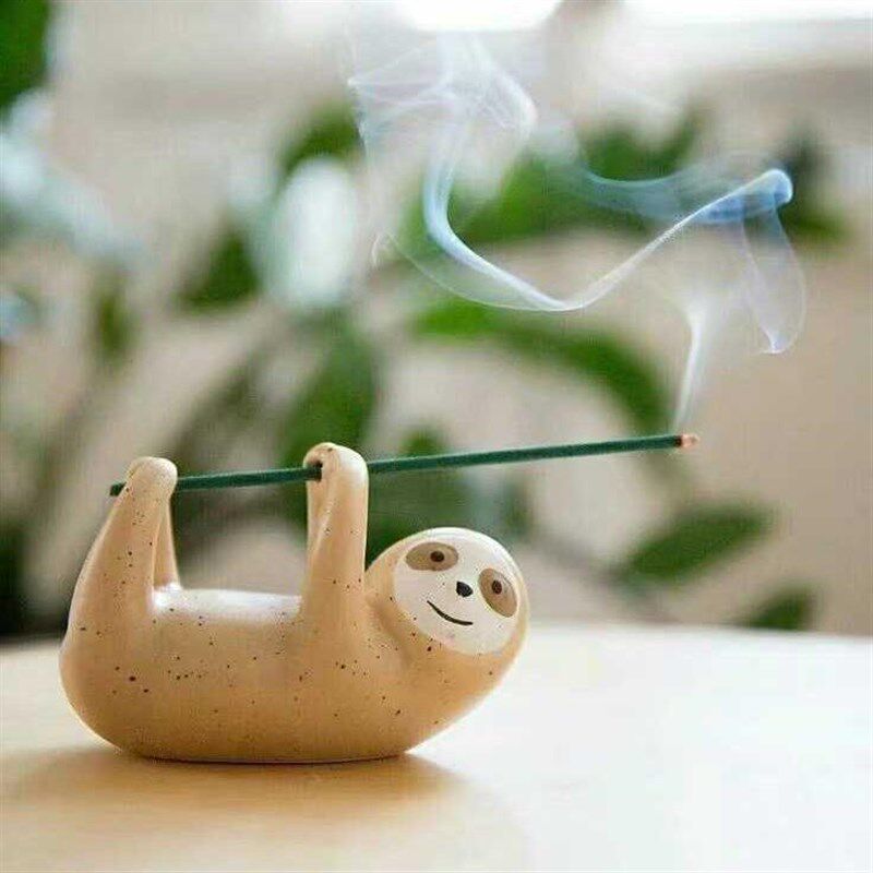 树懒香插  家用个性设计树懒造型创意香插室内沉香熏香檀香座摆件,家居饰品,香托/香盘/香座/香插,淘宝优惠券,粉丝福利购,淘宝优惠卷