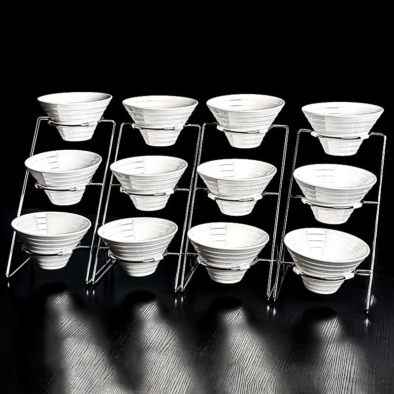 商用咸菜容器酒店自助早餐器皿小菜展示盒小料台架子火锅店调料架