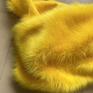 长毛绒布料仿狐狸毛人造毛摄影布背景布手工diy面料兽耳兽装毛布