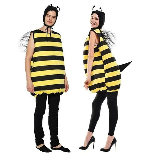 Eraspooky Halloween Yellow Bumble Bee Costume Adult Kids