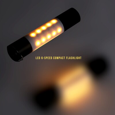 1-5pcs USB Rechargeable Hanging Flashlight Zoomable Aluminum