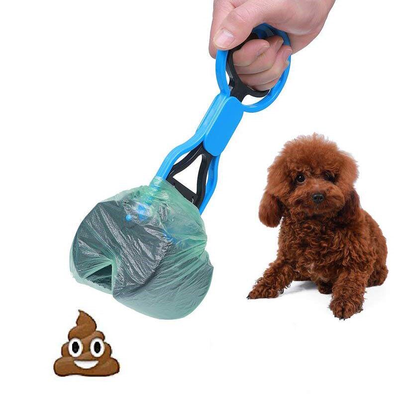 1Pcs Dog Cat Animal Waste Pooper Scooper Long Handle Jaw Poo