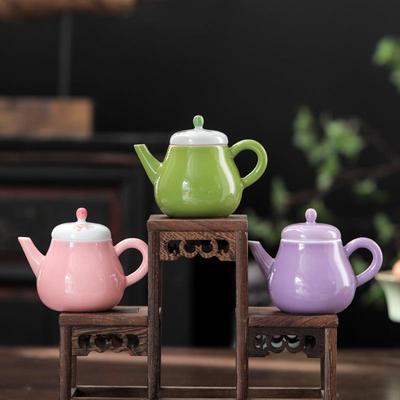 念居手绘日茶壶功夫茶具SLQ20227陶瓷泡茶壶单壶带过式滤云泡茶器