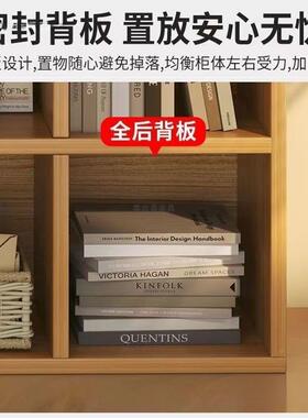 儿童QVZ实书架书柜置物柜架落简约收纳卧室幼儿园储物书柜木地家