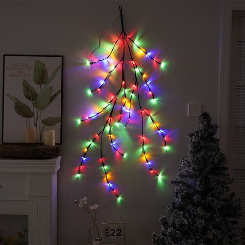 Led Simulated Rattan Light String Simulated Plant Bedroom Wa