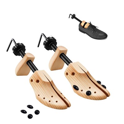 Repacego 1 Pc Wooden Shoe ree Adjutable Shoe Sretcher Expand