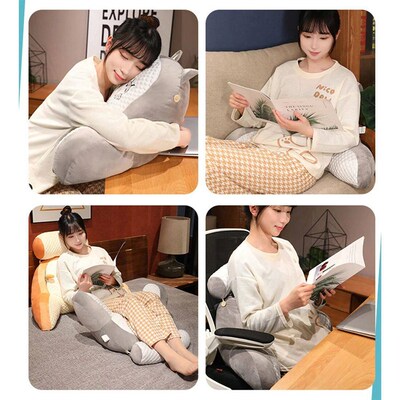 Sofa Throw Pillows Triangular Reading Pillow Bedside Soft La