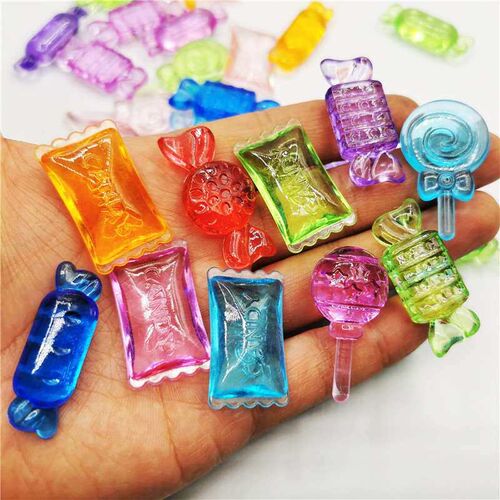 Mixed Color Video Game City Grab Machine Decorative Beads Ac