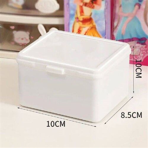 White Storage Box Stackable Sundries Storage Organizer With