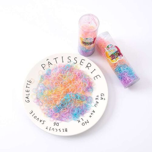 Disposable Rubber Band Hair Black Candy Color Childrens Hai