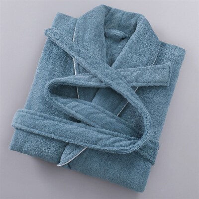 Women Bathrobe Terry Bath White for hotel robe, sauna and sw
