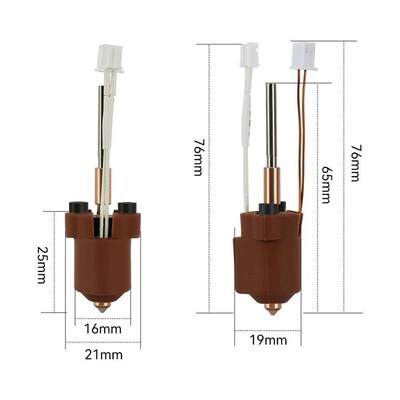 For Creality K1C K1 Max Hotend Ceramic Heating Block Kit 3D