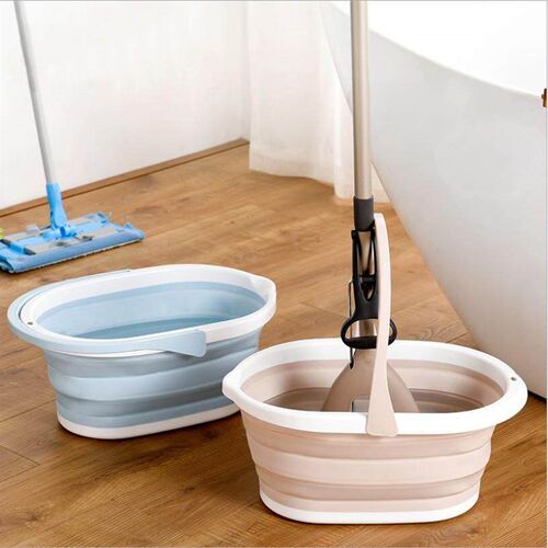 Foldable astic Mop Bucket KItchen Dishpan Portable Wash跨